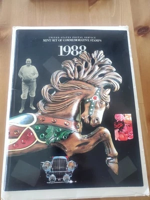 Vintage United States Postal Service 1988 Mint Set Of Commemorative Stamps Book - Image 1 of 4
