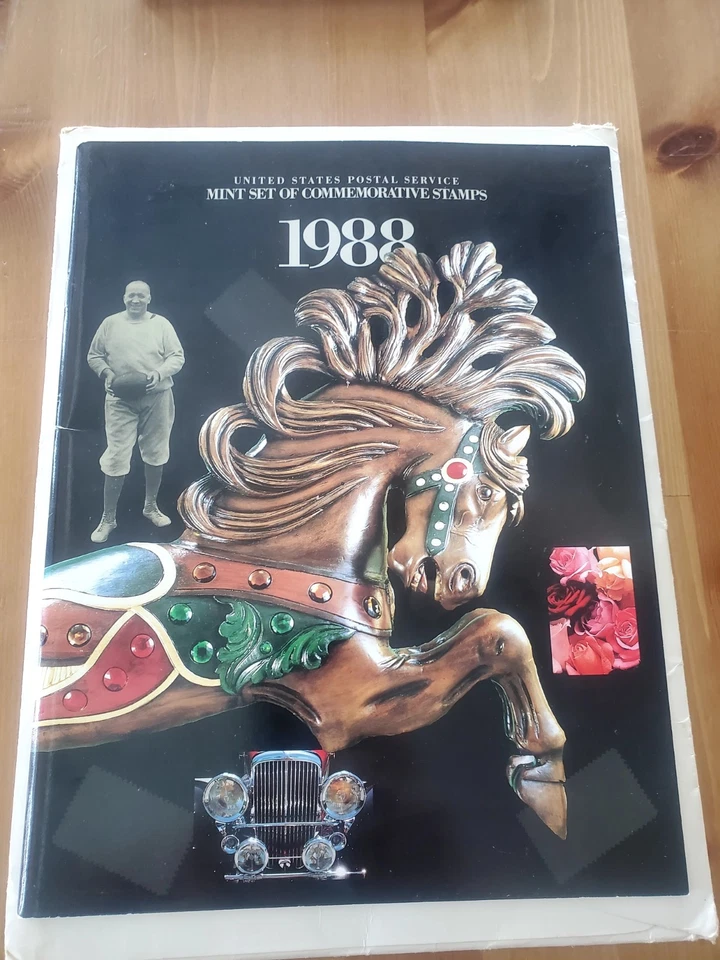 Vintage United States Postal Service 1988 Mint Set Of Commemorative Stamps Book - Image 1 of 4