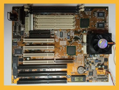 [94] - Socket 7 ASUS TX97-E Motherboard Rev 1.12 CPU + RAM + RECAP - Immagine 1 di 4