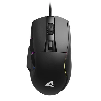 Sharkoon SGM35 Gaming Maus Schwarz - kabelgebundene Gaming-Maus mit max. 6400dpi - Bild 1 von 4