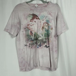 The Mountain Unicorn T-Shirt Tee Size XL Children’s Tie Dye Pink Vintage Graphic - Picture 1 of 11