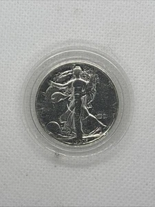 Medio dólar Walking Liberty 1936 plata de Estados Unidos circulado B - Imagen 1 de 6