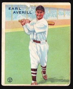 Goudey #194 1933 Earl Averill Hof RC - Cleveland Indians BUENO - Imagen 1 de 3