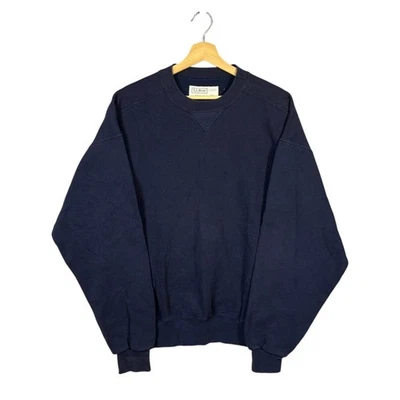 Sudadera Atlética De Colección LL Bean Russell Azul Desteñido por el Sol X-Grande Para Hombres Cuello Redondo Foto 1 de 4