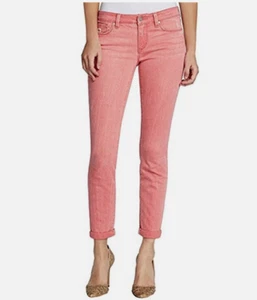 Jessica Simpson Women's Rolled Crop Skinny Jeans, Soft Sculpt (CORAL 6/28)NWOTD - Picture 1 of 1