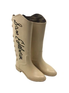 Sam Edelman Womens Western Tall Creeper Rubber Rain Boots Size 7 m Xenia Riding - Picture 1 of 10