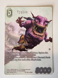 FFTCG Typhon PR128/14-049H Noviembre 2022 Promoción de Arte Completo - Final Fantasy JCC - Imagen 1 de 2