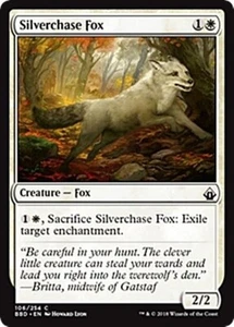 SILVERCHASE FOX X 4 N/M BATTLEBOND MAGIC THE GATHERING - Picture 1 of 1
