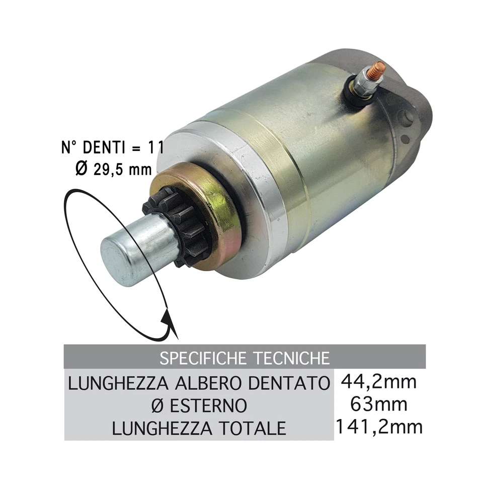 MOTORINO AVVIAMENTO TUTTI APE 50 VESPA 50 HP NEW EDITION ALTA QUALITA' 179116 - Imagen 1 de 1