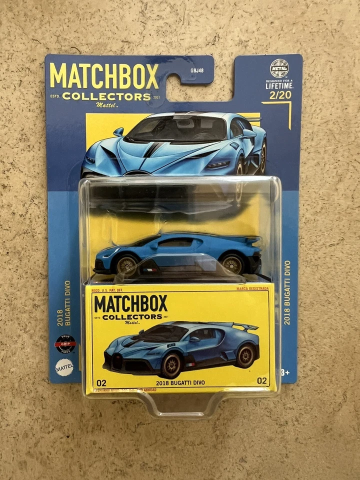 🔥🔥2024 MATCHBOX COLLECTORS PREMIUM 2018 BUGATTI DIVO 2/20🔥🔥 SUPER DEAL - Image 1 of 1