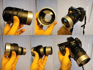 Custom Modified Projection lens 85mm + GFX adapter for Fuji 50r,100 Fujifilm,GF, - Picture 1 of 24