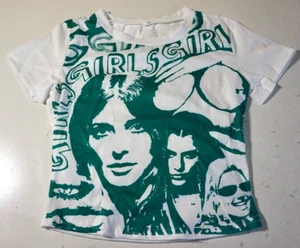 GIRLS SHORT SLEEVE T-SHIRT W/ GRAPHICS "GIRLS GIRLS GIRLS" WHITE SMALL NEW!! - Picture 1 of 2