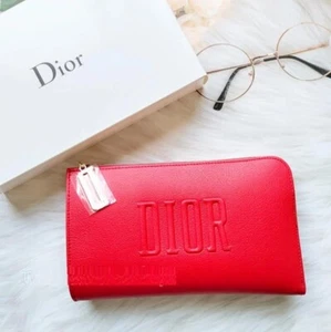 Dior Red Cosmetic Bag Super Hot Clutch Bag / Card Holder - Picture 1 of 5