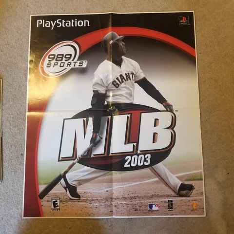 Barry Bonds MLB 2003 25x20 Playstation Poster Cover