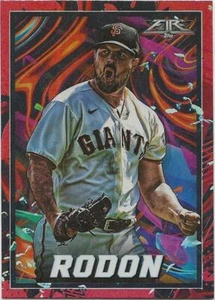 2022 Topps Fire CARLOS RODON ~ Red Foil Flame Parallel ~ Giants #169 - Picture 1 of 1