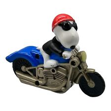 2008 Peanuts Snoopy Daredevil Stunt Beagle Motorcycle Flip Wheel Burger King Toy