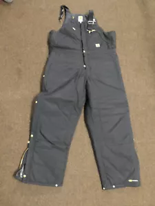 Carhartt Extremes Yukon Arctic Insulated Bib Overalls 38 X 30 R33 BLK New No Tag - Picture 1 of 13