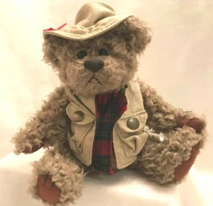 Vintage Brass Button Tanner Bear Of Health Collectables Size 11 Inch 1997 - Picture 1 of 10