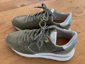 Philippe Model Sneaker - Oliv Salbei Khaki - Velourleder, Gr. 38, neuwertig - Bild 1 von 15