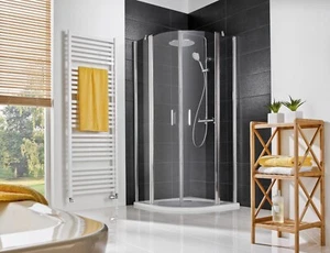 Runddusche pendelbar, 4 teilig Radius 550, HSK optional mit Montage! - Bild 1 von 2