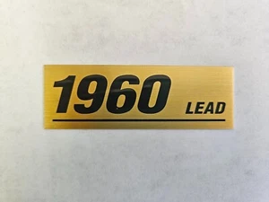 MARSHALL 1960 LEAD Speaker logo plastic MARSHALL 1960 LEAD AMP PLATE-(35) - Picture 1 of 1