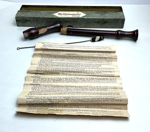 VINTAGE TH. MOLLENHAUER SOLIST 13 ZOLL RECORDER MIT REINIGUNGSBÜRSTE WERKZEUG - Bild 1 von 8