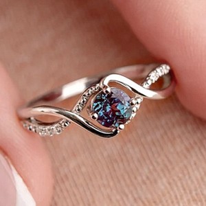 Fashion 925 Silver Filled Ring Wedding Gifts Women Cubic Zircon Jewelry Sz 6-10
