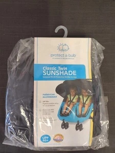 *NEW* Protect a bub Classic Twin Sunshade attachment upf 50+ New Black Color - Picture 1 of 2
