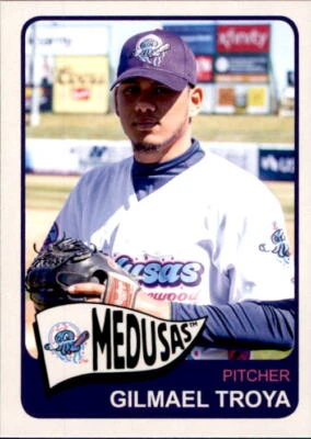 2019 Lakewood Medusas Choice #27 Gilmael Troya Valencia Venezuela Baseball Card - Image 1 of 2