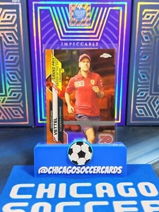 2020 TOPPS CHROME FORMULA 1 F1 SEBASTIAN VETTEL ORANGE /25 #168 FERRARI - Picture 1 of 2
