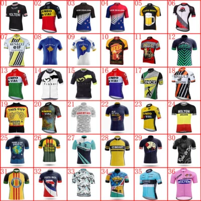 Camiseta deportiva de ciclismo de equipo para hombres Camisa de bicicleta de verano Ropa de bicicleta Deportes al aire libre Prendas para el torso Foto 1 de 4