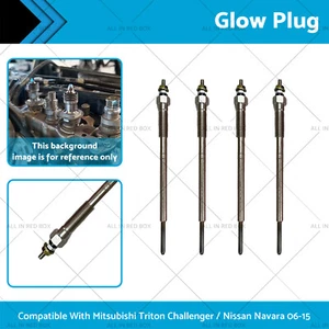 4Pcs Glow Plugs Suitablefor Mitsubishi Challenger Triton ML MN 4D56HP 4M41 4D56T - Picture 1 of 4