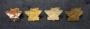 RARE ~ Set of 4 Coca-Cola Diet Coke Downhill Ski Esprit Star Series Lapel Pins - Picture 1 of 5