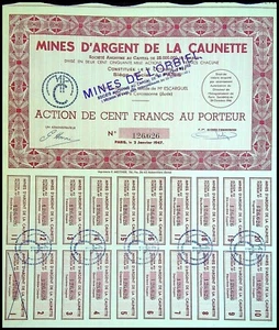 Silver Mines Of The CAUNETTE - 1947 - (Aude) No. 126626 - Picture 1 of 1