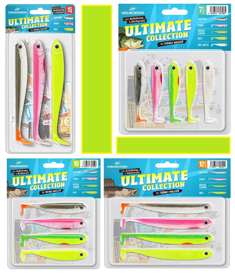 Lieblingsköder Ultimate Collection trübes Wasser Set  7,5cm 10cm 12,5cm 15cm - Bild 1 von 1