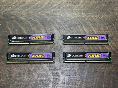 Corsair XMS2-6400 DDR2 4 GB - 4 x 1 GB - Working - Image 1 of 3