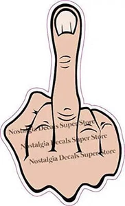 Middle Finger Decal - Picture 1 of 4