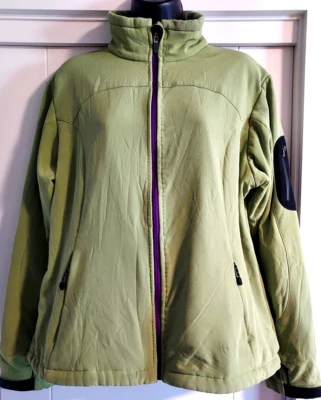 Black Diamond Womens Jacket Soft Shell Polyester Fleece Lined Green - Sz L - Image 1 of 4