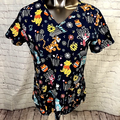 Disney Pequeño Azul Winnie The Pooh Tigger Piglet Eyore Miel Bolsillos Exfoliante Foto 1 de 3