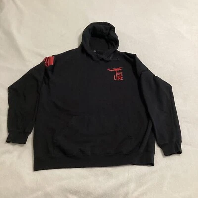 Pull Over negro 2XL con capucha The Concert Fleece District para hombre Foto 1 de 4