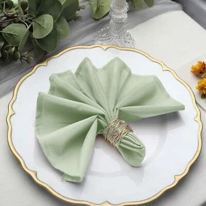 100 pcs 17" Polyester Napkins Wedding Table Top Supply Wholesale Decorations - Picture 1 of 352