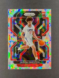 JASON PRESTON *TARJETA DE NOVATO * (RC) 2021-22 Panini Prizm HIELO AGRIETADO #327 - Imagen 1 de 2