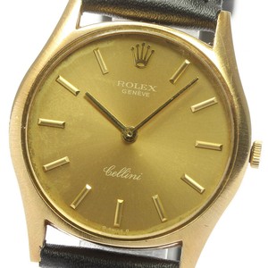 ROLEX Cellini 3804 18K Yellow Gold cal,1600 gold Dial Hand Winding Men's_666260