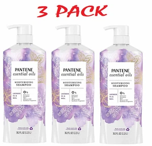 Pantene Essential Oils Moisturizing Shampoo Lavender Oil & Basil, 38.2 fl oz - Picture 1 of 2