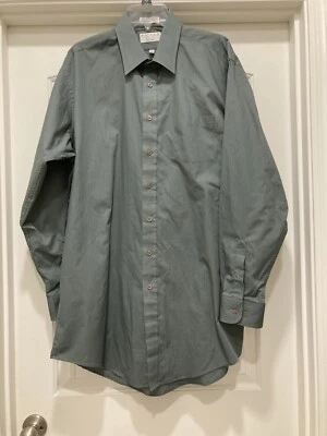 Botany 500 verde oliva Talk Man aguja única sastrería talla 17 36, manga larga Foto 1 de 4