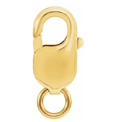 18mm HEAVY LARGE 14k GOLD FILLED Yellow Lobster Chain Clasp OPEN JUMP RING Italy - Image 1 of 4