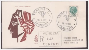 Fdc Venetia Club 1972 - Turrita Lire 300 Traveled Racc. - Picture 1 of 1