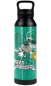 Power Rangers Green Ranger 24oz Insulated Canteen Water Bottle Black Loop Cap - Picture 1 of 7