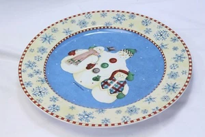 Sakura Debbie Mumm Snowflake Chop Plate Christmas Platter 12-1/2"  Xmas - Picture 1 of 4