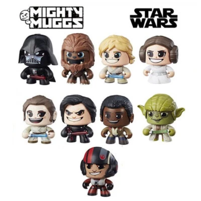 Figuras de acción Star Wars MIGHTY MUGGS Darth Vader Luke Chewbacca Leia Rey 2017 Foto 1 de 4